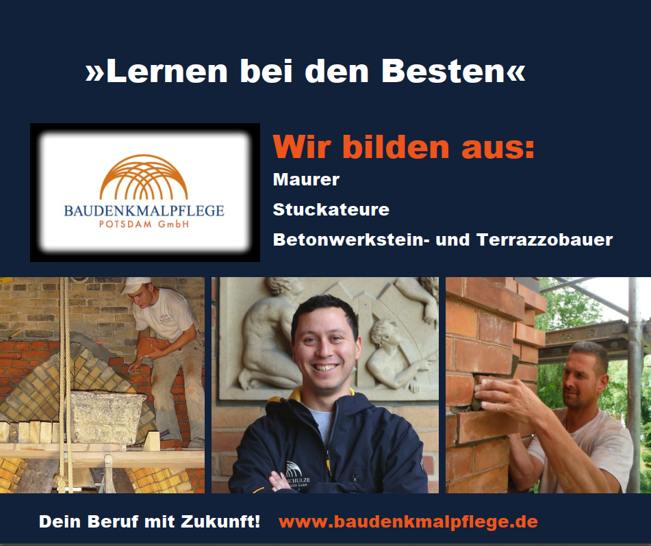 Webbanner_2026 Baudenkmalpflege Potsdam GmbH Webbanner 2026